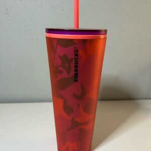 Starbucks Vibrant Red and Purple Tumbler
